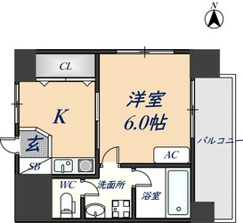 ミフネセントラルベア荒本の物件間取画像